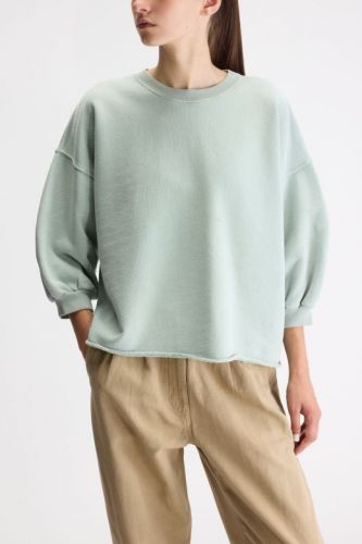 Bellerose sweat  Vert femmes (Sweat manche 3/4 large - VICSKE jade) - Marine | Much more than shoes