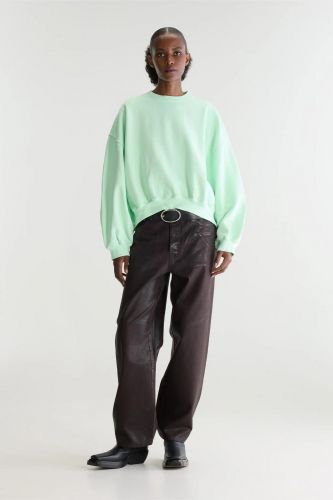 Sweat vert fluo coupe courte BELLEROSE | Marine