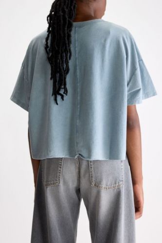 Bellerose tee-Shirt Ciel femmes (Tshirt loose court nouveau bleu artic dé - FARPY bleu ciel) - Marine | Much more than shoes