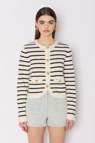 Berenice cardigan Bleu/blanc