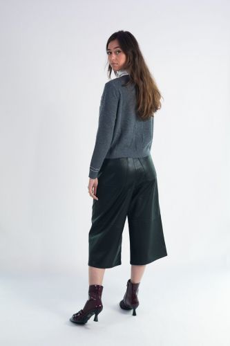 Berenice cardigan Gris femmes (cardigan trompe l'oeil avec col chemise - MYRNA cardigan gris) - Marine | Much more than shoes