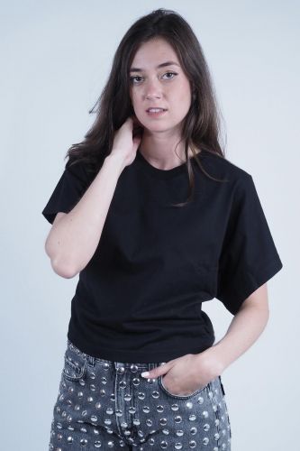 Berenice tee-Shirt Noir femmes (t-shirt kimono col rond - DENA black forest) - Marine | Much more than shoes