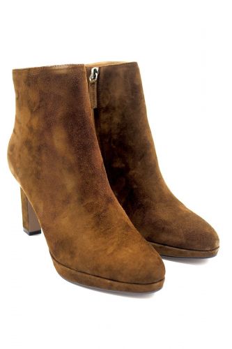 Bibilou boots Brun femmes (Bibi-Boots TH Naturel - 505 Boots naturel nubuk) - Marine | Much more than shoes