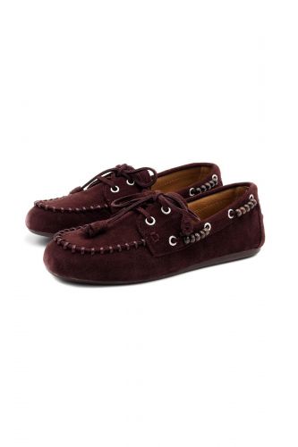 Boat shoes bordeaux à perles BIBILOU | Marine