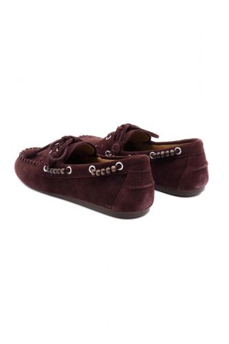 Boat shoes bordeaux à perles BIBILOU | Marine