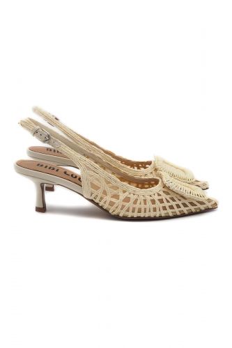 Bibilou slingback Ecru