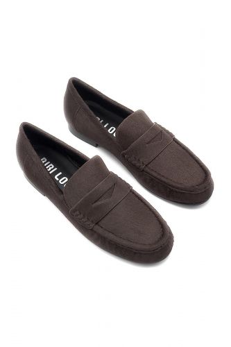 Mocassins à poils marron BIBILOU | Marine