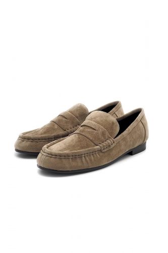 Mocassins en nubuk taupe BIBILOU | Marine
