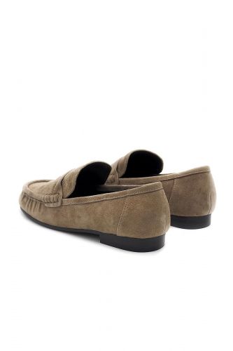Mocassins en nubuk taupe BIBILOU | Marine