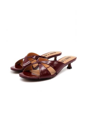 Bibilou mule Bordeaux femmes (Mule chic bordeaux 1 brides ½ talon - 598 mule ½T bordeaux) - Marine | Much more than shoes