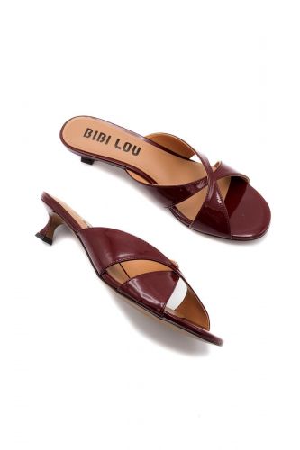 Bibilou mule Bordeaux femmes (Mule chic bordeaux 1 brides ½ talon - 598 mule ½T bordeaux) - Marine | Much more than shoes