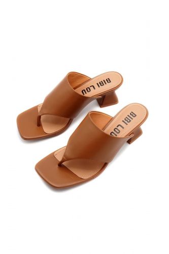 Bibilou mule Naturel femmes (Mule passe-orteil ½ talon - 522 mule cuero) - Marine | Much more than shoes