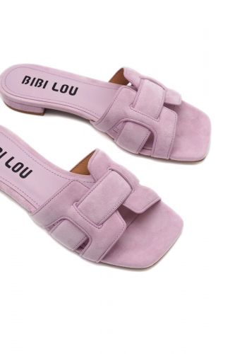Bibilou mule Mauve femmes (Mules mauve - 760 mules planas mauve) - Marine | Much more than shoes