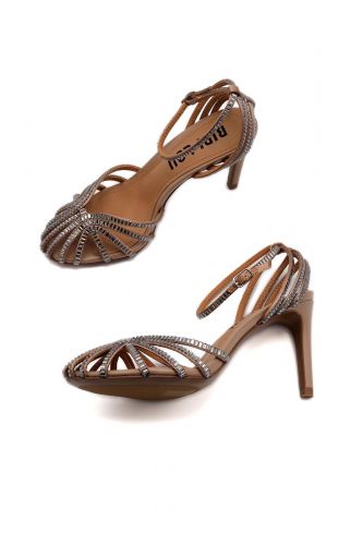 Sandales à talons en strass BIBILOU | Marine