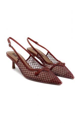 Bibilou slingback Rouge femmes (Slingback perforée rouge - 627 perforée rouge) - Marine | Much more than shoes