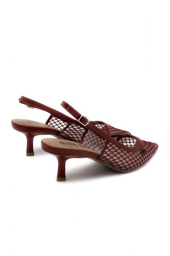 Bibilou slingback Rouge femmes (Slingback perforée rouge - 627 perforée rouge) - Marine | Much more than shoes