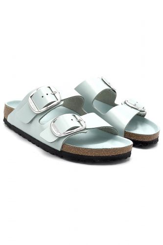 Mule en cuir vert BIRKENSTOCK | Marine