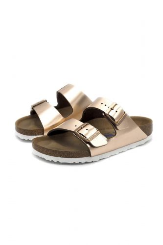 Mule en cuir métalisé cuivré BIRKENSTOCK | Marine
