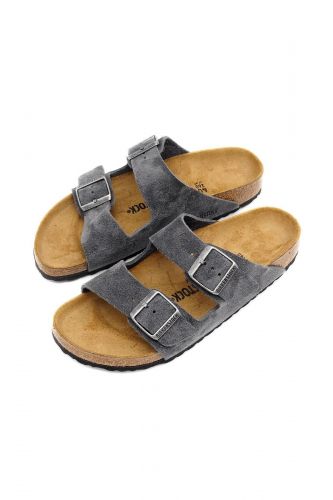 Mules 2 boucles gris charbon BIRKENSTOCK | Marine