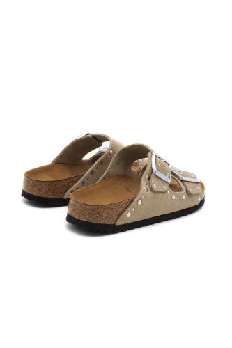 Sandale 2 boucles avec rivets taupe BIRKENSTOCK | Marine