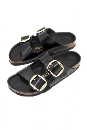 Mule en cuir noir brillant BIRKENSTOCK | Marine