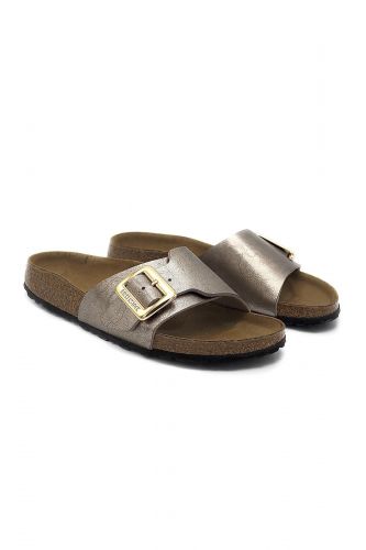 Mule en cuir métalisé bronze BIRKENSTOCK | Marine