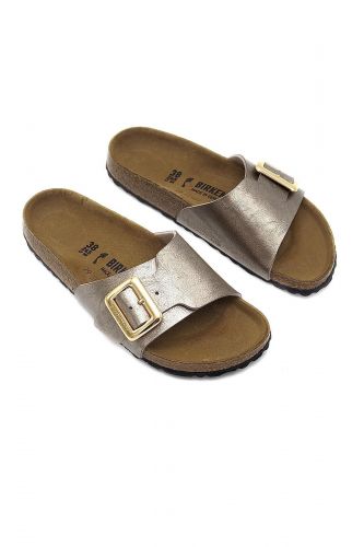 Mule en cuir métalisé bronze BIRKENSTOCK | Marine