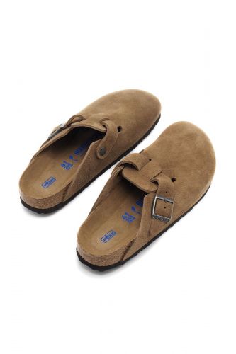 Birkenstock sabot Naturel unisex (sabot cognac foncé - BOSTON dark tea) - Marine | Much more than shoes