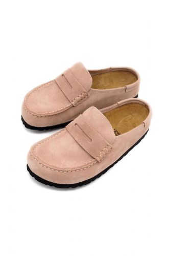 Birkenstock mule Rose femmes (sabot forme mocassin - NAPLES rose) - Marine | Much more than shoes