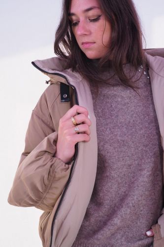 Bomber imperméable caramel BLONDE N°8 | Marine