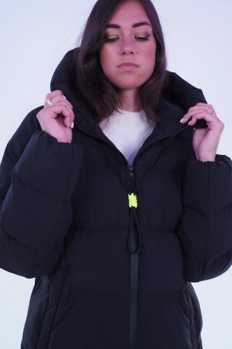 Doudoune 3/4 noir matte BLONDE N°8 | Marine