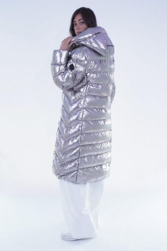 Doudoune longue métal BLONDE N°8 | Marine