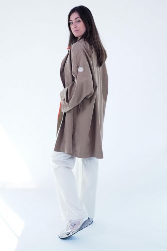 Veste longue camel BLONDE N°8 | Marine