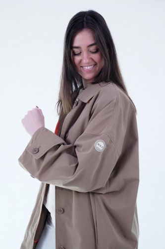 Veste longue camel BLONDE N°8 | Marine