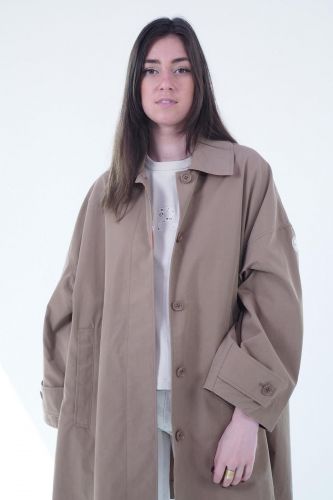 Veste longue camel BLONDE N°8 | Marine