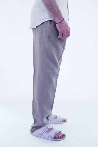 Briglia pantalon Kaki hommes (chino slim ceinture zippé + côtés élasti - BG41 sauge clair 42) - Marine | Much more than shoes