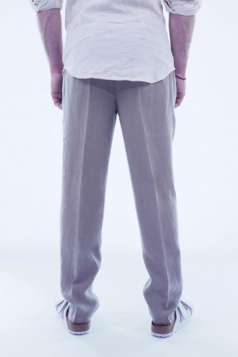 Briglia pantalon Kaki hommes (chino slim ceinture zippé + côtés élasti - BG41 sauge clair 42) - Marine | Much more than shoes