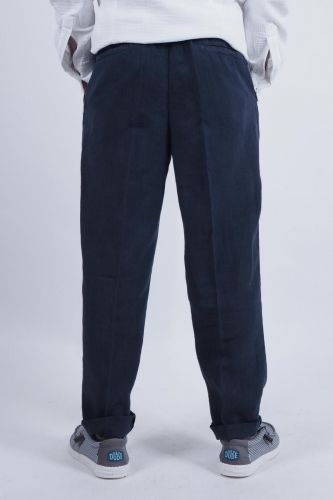 Briglia pantalon Bleu hommes (chino super confort ceinture élastiquée - WIMBLEDON Blu) - Marine | Much more than shoes