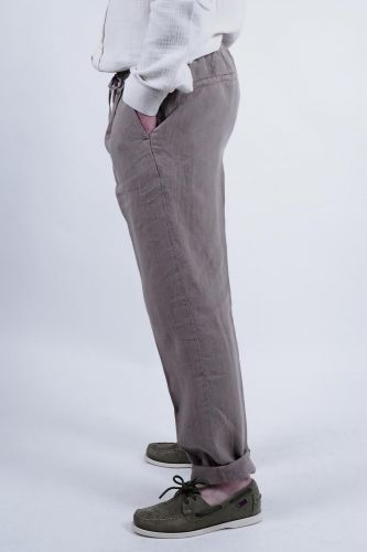 Briglia pantalon Taupe hommes (chino super confort ceinture élastiquée - WIMBLEDON taupe) - Marine | Much more than shoes
