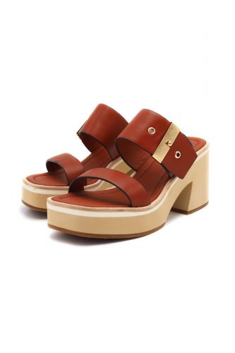 Bruno Premi mule Orange femmes (2 brides semelle japonaise - 6702 mule brique) - Marine | Much more than shoes