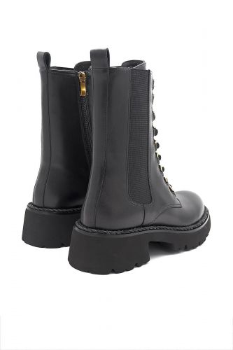 Bruno Premi boots Noir femmes (biket lacets  - BI5003 semelle crantée) - Marine | Much more than shoes