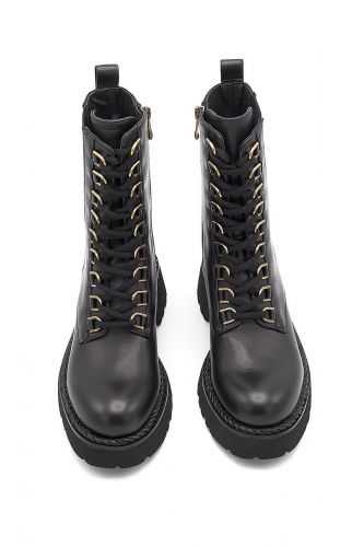 Bruno Premi boots Noir femmes (biket lacets  - BI5003 semelle crantée) - Marine | Much more than shoes