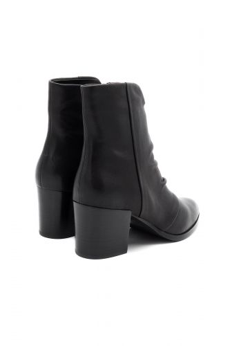 Boots en cuir noir à petit talon BRUNO PREMI | MARINE Auvelais