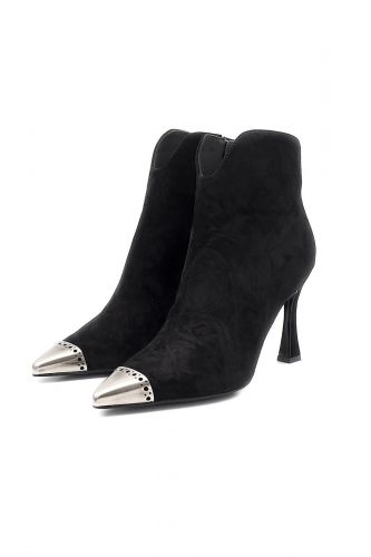 Boots en nubuk noir avec bout métal BRUNO PREMI | Marine