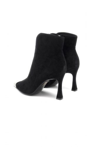 Boots en nubuk noir avec bout métal BRUNO PREMI | Marine