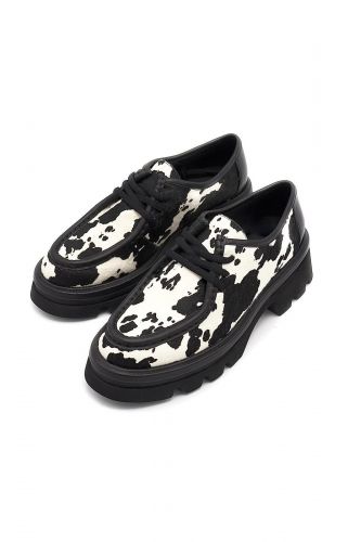 Mocassin vachette noir & blanc BRUNO PREMI | Marine