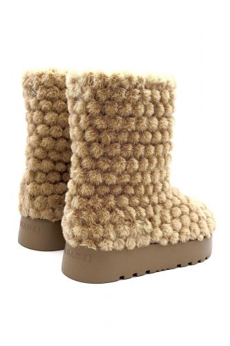 Boots beige effet 