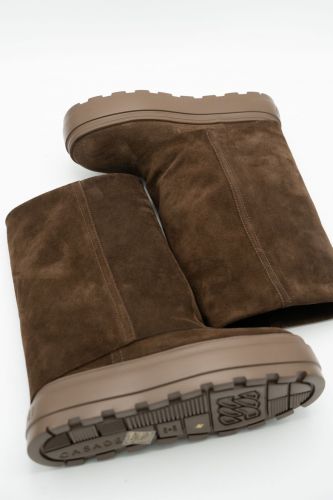 Boots en nubuk marron CASADEI | Marine