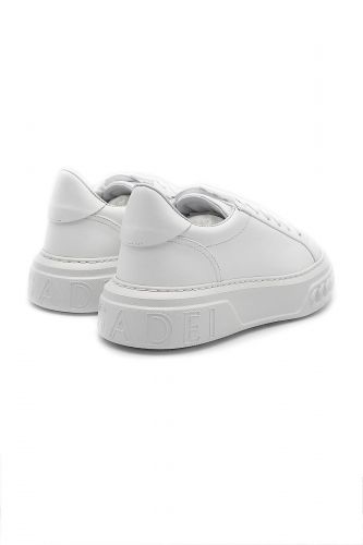 Casadei basket bas Blanc femmes (cuir blanc semelle moyenne claire - OFF ROAD blanc cuir) - Marine | Much more than shoes