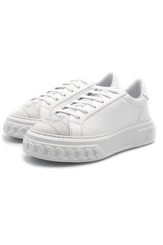 Casadei basket bas Blanc femmes (cuir blanc semelle moyenne claire - OFF ROAD blanc cuir) - Marine | Much more than shoes